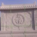 武汉 芝麻白花岗岩屏风，照壁，影壁