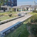 武汉 芝麻灰小区坐凳&栏杆安装效果