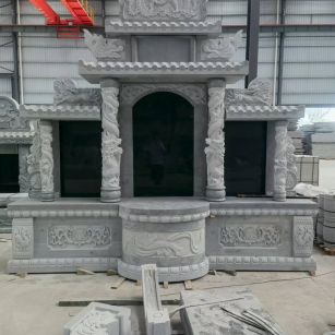 武汉 芝麻灰高档墓碑，土墓，可定制