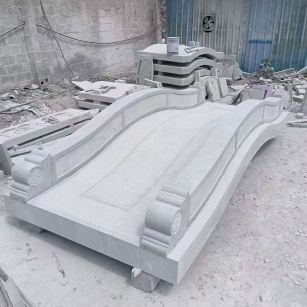 武汉 芝麻灰花岗岩园林景观 小石桥