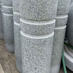 武汉 芝麻白花岗岩挡车柱、隔离柱多少钱