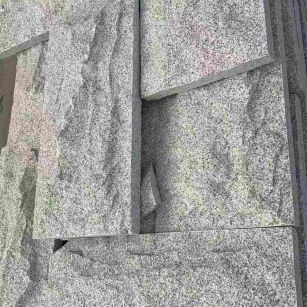 武汉 芝麻白自然面花岗岩成品板