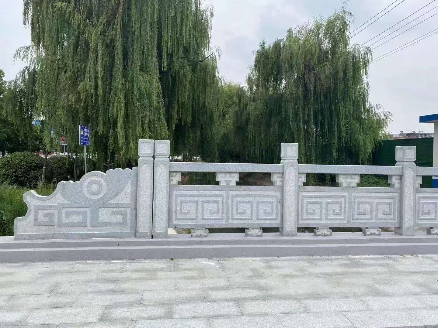 武汉 芝麻灰桥栏杆、河道栏杆安装效果