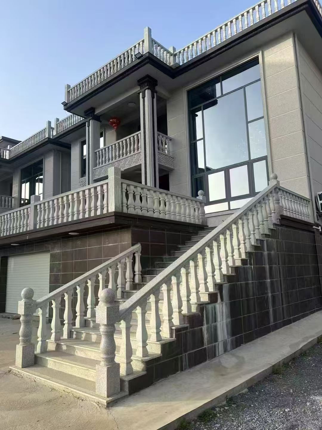 武汉 芝麻白别墅阳台栏杆，楼梯栏杆