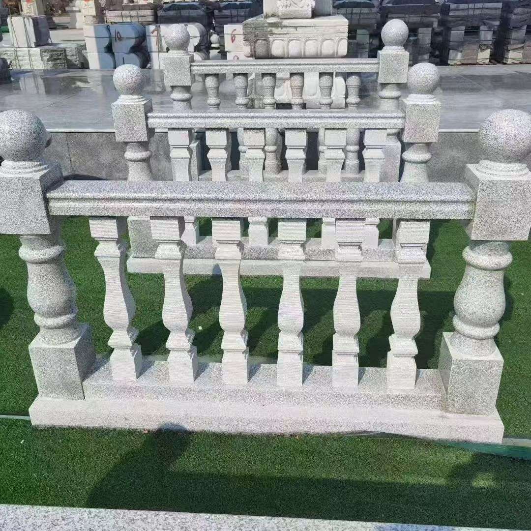 武汉 别墅石材栏杆特写